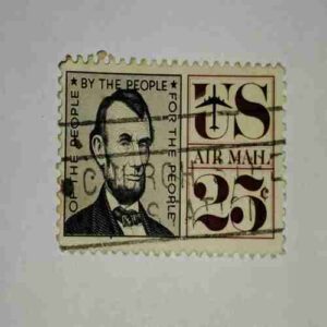 US AIR MALL POSTAGE STAMP 25c US AIR MALL POSTAGE STAMP 25c
