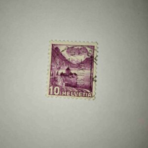 HELVETIA 10P POSTAGE STAMP 1987 HELVETIA 10P POSTAGE STAMP 1987