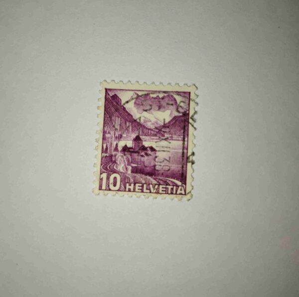 HELVETIA 10P POSTAGE STAMP 1987 HELVETIA 10P POSTAGE STAMP 1987
