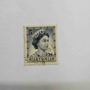 1959 AUSTRALIA 5d POSTAGE STAMP , ( QUEEN ELIZABETH ) 1959 AUSTRALIA 5d POSTAGE STAMP , ( QUEEN ELIZABETH )