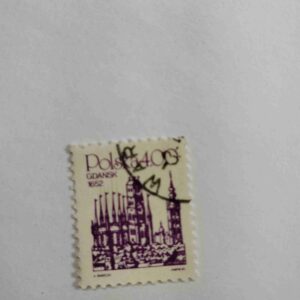 POLAND 4.00 1652 GDANSK POSTAGE STAMP POLAND 4.00 1652 GDANSK POSTAGE STAMP