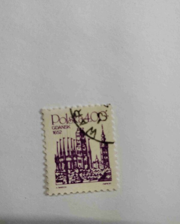 POLAND 4.00 1652 GDANSK POSTAGE STAMP