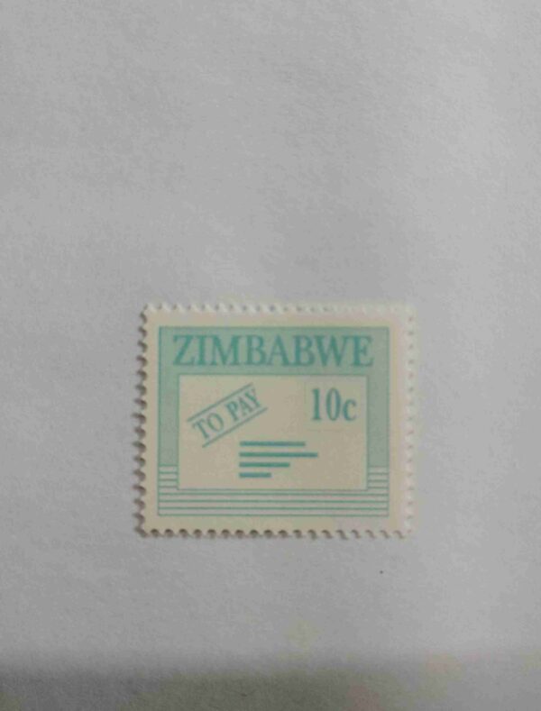 ZIMBABWE 10C POSTAGE STAMP ZIMBABWE 10C POSTAGE STAMP