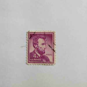 U.S. 4C POSTAGE STAMP ( LINCOLN ) U.S. 4C POSTAGE STAMP ( LINCOLN )