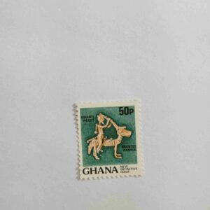 GHANA 50P POSTAGE STAMP , NEW DEFINITIVE ISSUE