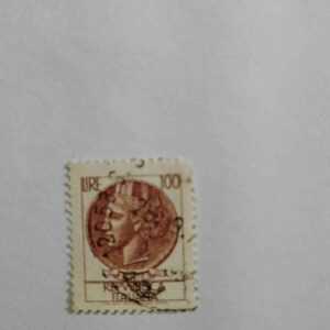 REPVBBLICA ITALIANA 100 POSTAGE STAMP REPVBBLICA ITALIANA 100 POSTAGE STAMP