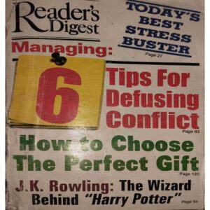 Reader’s Digest (February 2001 )cover page damage Reader’s Digest (February 2001 )cover page damage