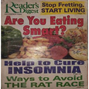 Reader’s Digest ( December 2000 ) damage cover page Reader’s Digest ( December 2000 ) damage cover page