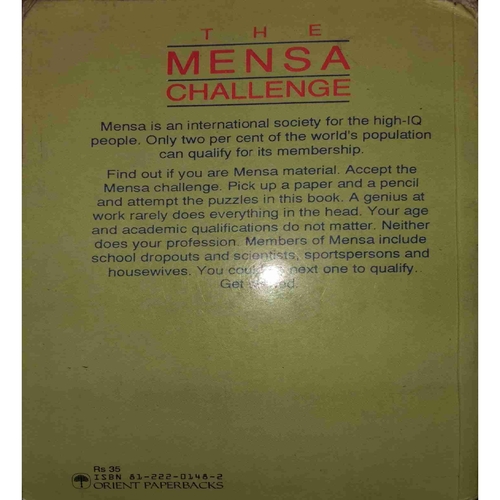 A Mensa book of Logic Puzzles( By= Alan Warehan ) (Total page no=144 )