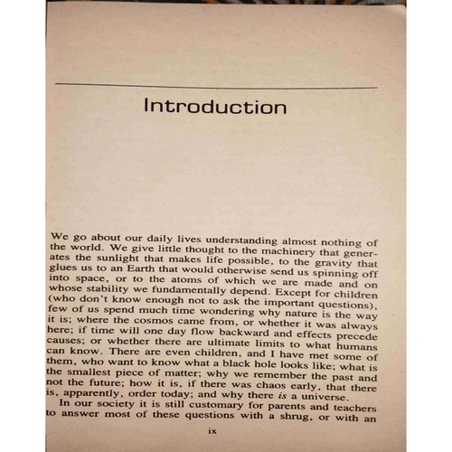 A Brief History OF time( By=Stephen Hawking ) (Total page no=210 )small cut of front corner side
