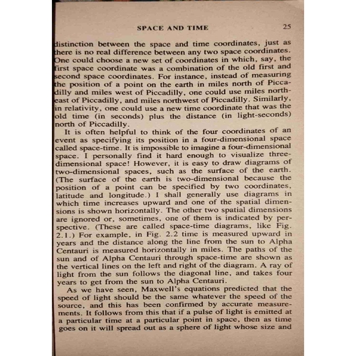 A Brief History OF time( By=Stephen Hawking ) (Total page no=210 )small cut of front corner side