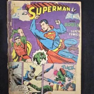 Superman & Batman with Robin in Super Comics