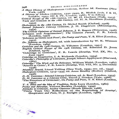 English Critical Texts (By D J Enright Ernst De Chikera) (Total pages 398)
