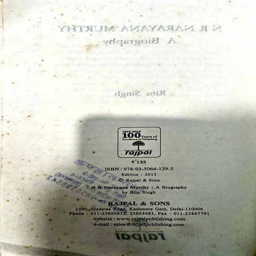 NR Narayan Murthy A Biography (pages 152)