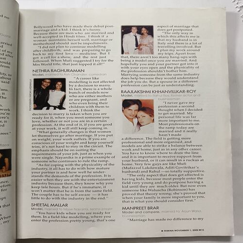 Femina ( November 2002 ) Femina ( November 2002 )