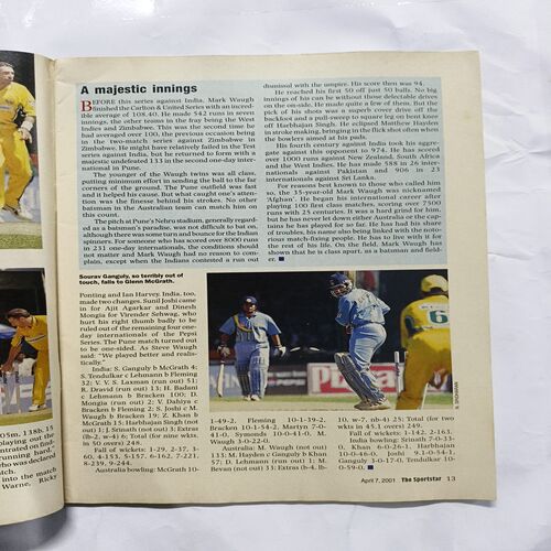 Sportstar ( april 2001 ) Sportstar ( april 2001 )