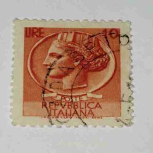 REPVBBLICA ITALIANA 10 POSTAGE STAMP REPVBBLICA ITALIANA 10 POSTAGE STAMP