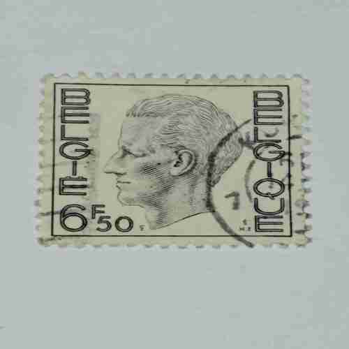 BELGIUM 1974 KING BAUDOUIN POSTAGE STAMP 50 FRANC BELGIUM 1974 KING BAUDOUIN POSTAGE STAMP 50 FRANC