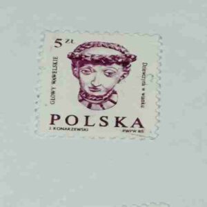POLSKA 5ZL KONARZEWSKI POSTAGE STAMP POLSKA 5ZL KONARZEWSKI POSTAGE STAMP