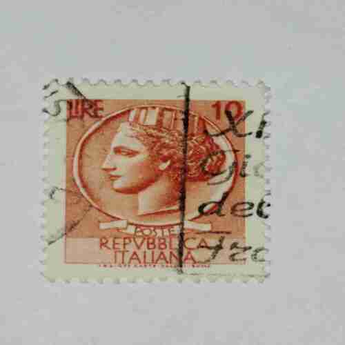REPVBBLICA ITALIANA 10 POSTAGE STAMP REPVBBLICA ITALIANA 10 POSTAGE STAMP