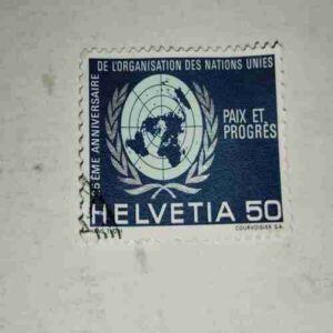 HELVETIA 50P POSTAGE STAMP HELVETIA 50P POSTAGE STAMP