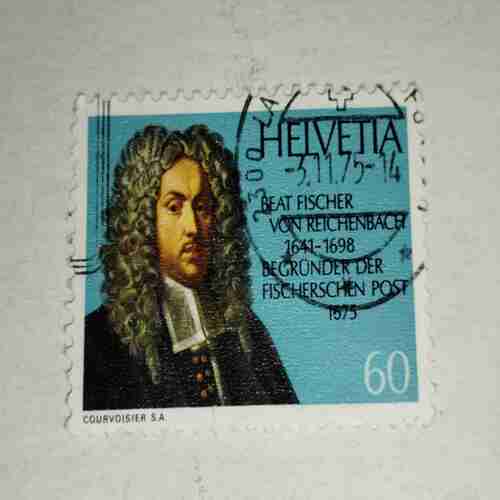 HELVETIA 60P POSTAGE STAMP HELVETIA 60P POSTAGE STAMP