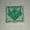 NICARAGUA 3C ROTARY INTERNATIONAL 1905-1955 POSTAGE STAMP NICARAGUA 3C ROTARY INTERNATIONAL 1905-1955 POSTAGE STAMP