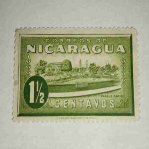 NICARAGUA 1.5Centavds POSTAGE STAMP NICARAGUA 1.5Centavds POSTAGE STAMP