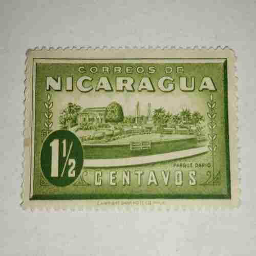 NICARAGUA 1.5Centavds POSTAGE STAMP NICARAGUA 1.5Centavds POSTAGE STAMP