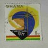 GHANA 8 P POSTAGE STAMP , HEMICHRAMIS FASCIATUS GHANA 8 P POSTAGE STAMP , HEMICHRAMIS FASCIATUS
