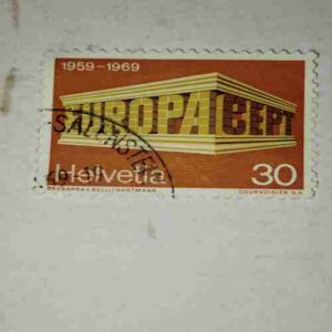 HELVETIA 30 POSTAGE STAMP 1959-1969 HELVETIA 30 POSTAGE STAMP 1959-1969