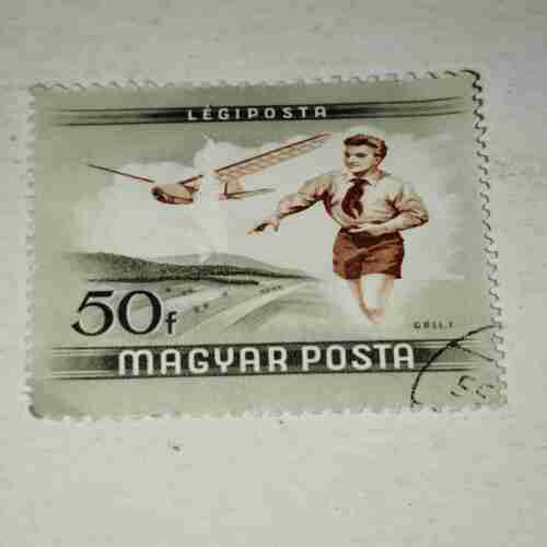 MAGYAR POSTA 50f POSTAGE STAMP MAGYAR POSTA 50f POSTAGE STAMP