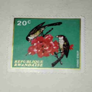 REPUBLIQUE RWANDAISE 20C POSTAGE STAMP