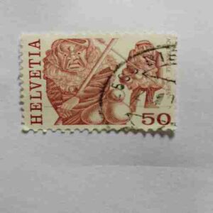 HELVETIA 50 POSTAGE STAMP HELVETIA 50 POSTAGE STAMP