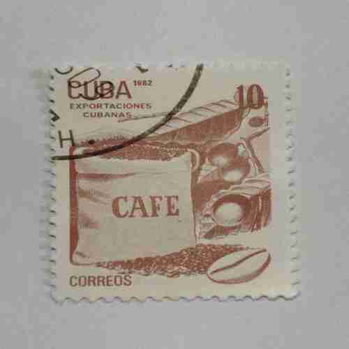 CUBA CAFE POSTAGE STAMP CUBA CAFE POSTAGE STAMP