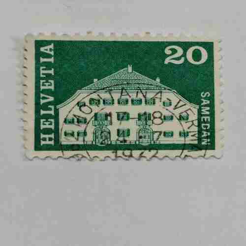 HELVETIA 20P POSTAGE STAMP HELVETIA 20P POSTAGE STAMP