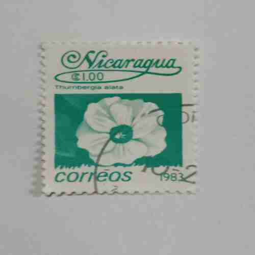 NICARAGUA 1.00$ POSTAGE STAMP , CORREOS 1983 NICARAGUA 1.00$ POSTAGE STAMP , CORREOS 1983