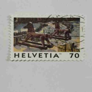 HELVETIA 70P POSTAGE STAMP HELVETIA 70P POSTAGE STAMP