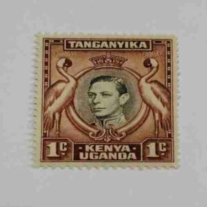 TANGANYIKA 1C POSTAGE STAMP TANGANYIKA 1C POSTAGE STAMP