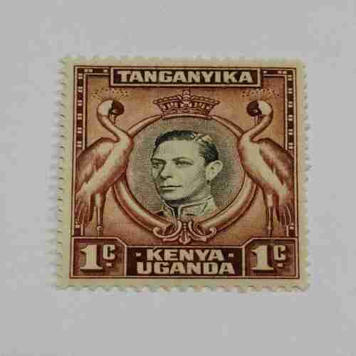 TANGANYIKA 1C POSTAGE STAMP TANGANYIKA 1C POSTAGE STAMP