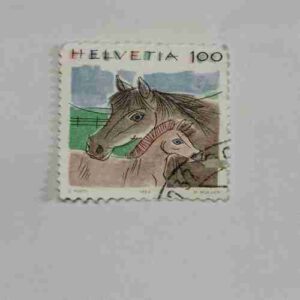 HELVETIA 100 POSTAGE STAMP HELVETIA 100 POSTAGE STAMP