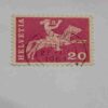 HELVETIA 20P POSTAGE STAMP HELVETIA 20P POSTAGE STAMP