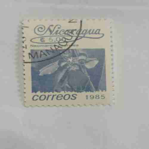 NICARAGUA 5.00$ POSTAGE STAMP , CORREOS 1985 NICARAGUA 5.00$ POSTAGE STAMP , CORREOS 1985