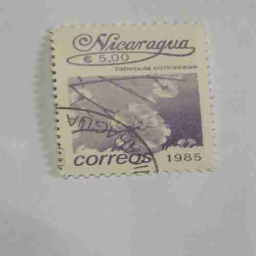 NICARAGUA 5.00$ POSTAGE STAMP , CORREOS 1985 NICARAGUA 5.00$ POSTAGE STAMP , CORREOS 1985