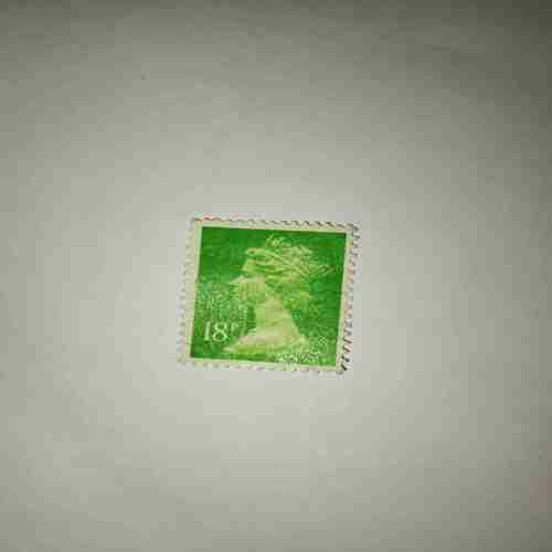 GREAT BRITAIN QUEEN ELIZABETH 18Pence POSTAGE STAMP GREAT BRITAIN QUEEN ELIZABETH 18Pence POSTAGE STAMP