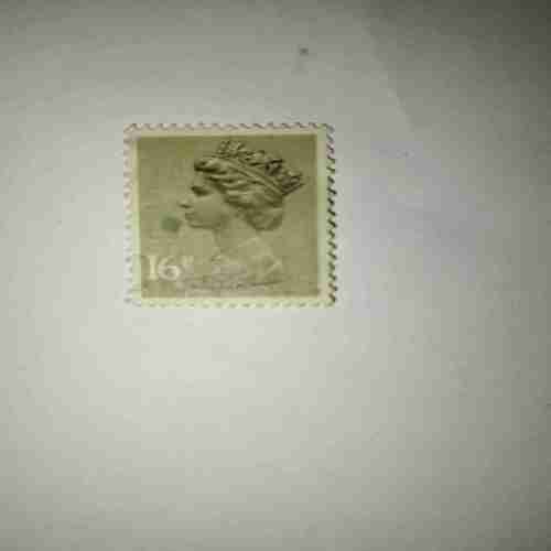 GREAT BRITAIN QUEEN ELIZABETH 16Pence POSTAGE STAMP GREAT BRITAIN QUEEN ELIZABETH 16Pence POSTAGE STAMP