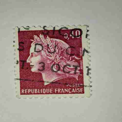 REPUBLIQUE FRANCAISE 0,40 POSTAGE STAMP REPUBLIQUE FRANCAISE 0,40 POSTAGE STAMP