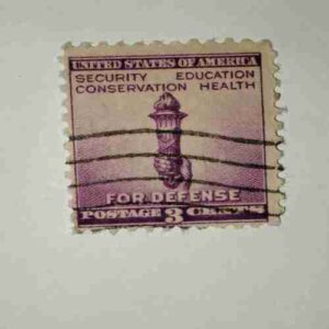 UNITED STATES OF AMERICA 3C POSTAGE , SECURITY EDUCATION CONSERVATION HEALTH FOR DEFENSE STAMP UNITED STATES OF AMERICA 3C POSTAGE , SECURITY EDUCATION CONSERVATION HEALTH FOR DEFENSE STAMP