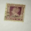 INDIA SERVICE POSTAGE STAMP 1/2A INDIA SERVICE POSTAGE STAMP 1/2A