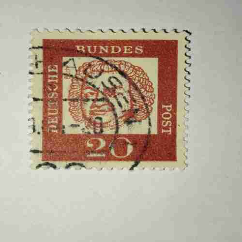 BUNDESPOST 20. POSTAGE STAM BUNDESPOST 20. POSTAGE STAM